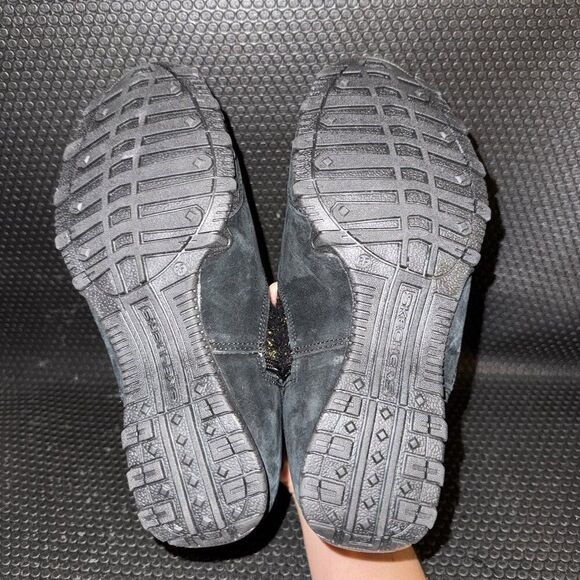 Skechers Bikers Lite High Grade Black Suede Comfort Booties Women’s Size 7 - Picture 7 of 8